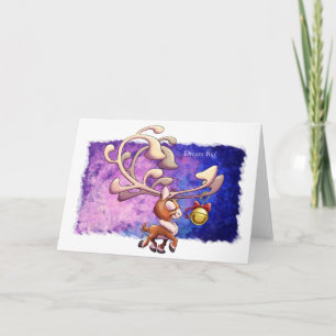 DREAM BIG REINDEER (matte) von Jeff Willis Art Karte