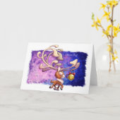 DREAM BIG REINDEER (semi-glanz) von Jeff Willis Ar Karte (Gelbe Blume)