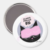 Dream Big - Round Magnet (Vorderseite/Rückseite)