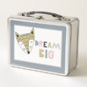Dream Big Scandinavian Fox Metall Brotdose (Vorderseite)