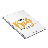 Dream Big Scripture Notizblock (Rechte Seite)