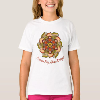 Dream Big, Shine Bright Children's Mandala T-Shirt