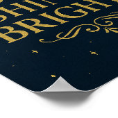 Dream Big Shine Bright Poster | Inspirationskunst (Ecke)