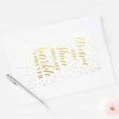 Dream Big Shine Bright Sparkle Forever Rechteckiger Aufkleber (Umschlag)