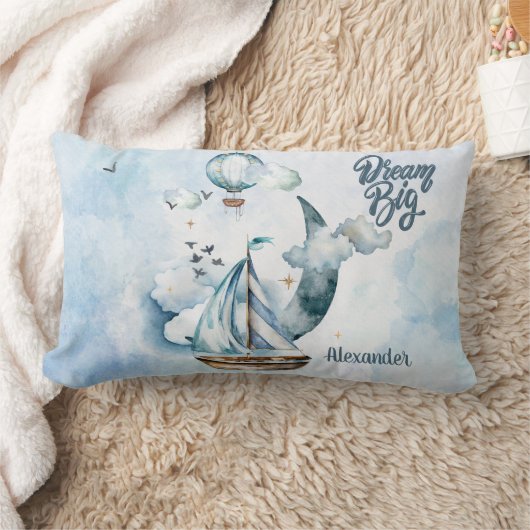 Dream Big Ship im Meer individuell anpassbar Lendenkissen (Decke)