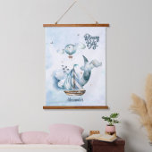 Dream Big Ship im Meer individuell anpassbar Wandteppich Mit Holzrahmen (Schlafzimmer)