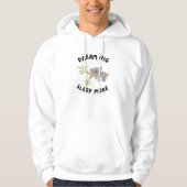 Dream Big Sleep More Cute Koala Sleeping on Branch Hoodie (Vorderseite)