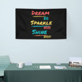 Dream Big Sparkle Mehr Shine Helle Banner (Messeveranstaltung)