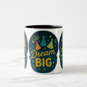 Dream Big Stars Zweifarbige Tasse (Mittel)