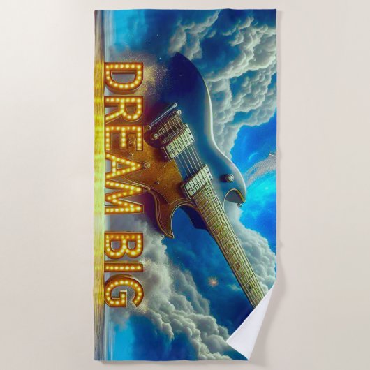 Dream Big Strandtuch (Vorderseite)