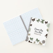 Dream Big, Tie a Bow Notebook with name Notizblock (Innenseite)