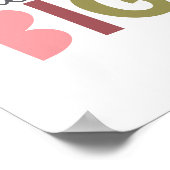 Dream Big Typografie Poster (Ecke)