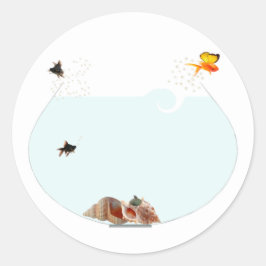 Dream Big Umschlag Aufklebers Runder Aufkleber