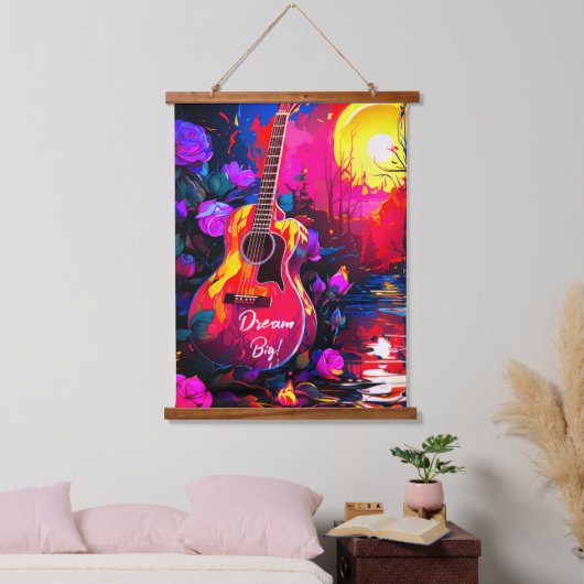 Dream Big Wandteppich Mit Holzrahmen (Schlafzimmer)