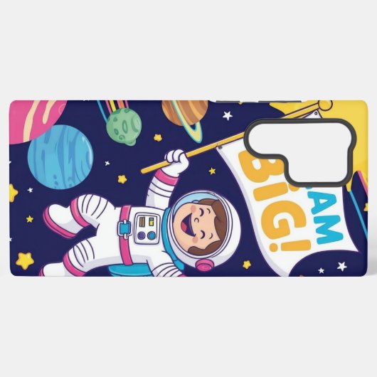 Dream Big with a Kid Astronaut Samsung Galaxy Hülle (Rückseite (Horizontal))
