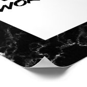 Dream Big, Work Hard. Art Print Poster (Ecke)