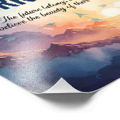 Dream Big, Work Hard – Inspirational Motivational  Fotodruck (Ecke)