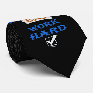 DREAM BIG, WORK HARD inspirierendes Zitat Krawatte