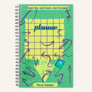 Dream Big, Work Hard Notebook Notizblock