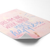 DREAM BIG WORK HARD POSTER (Ecke)