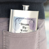 Dream Big Write Bigger Flachmann (Beispiel)