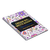 Dream Big, Write Bigger – Inspirational Notizblock (Rechte Seite)