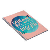 Dream Big Write Bigger Option 2 Notizblock (Rechte Seite)