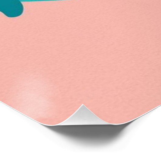 Dream Big Write Bigger Option 2 Poster (Ecke)