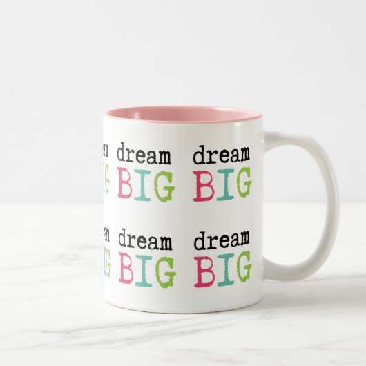 Dream Big Zweifarbige Tasse (Rechts)