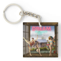 Dream Bigger Altered Art Vintag Dancers