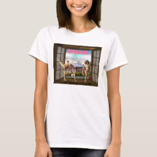 Dream Bigger Altered Art Vintag Dancers T-Shirt