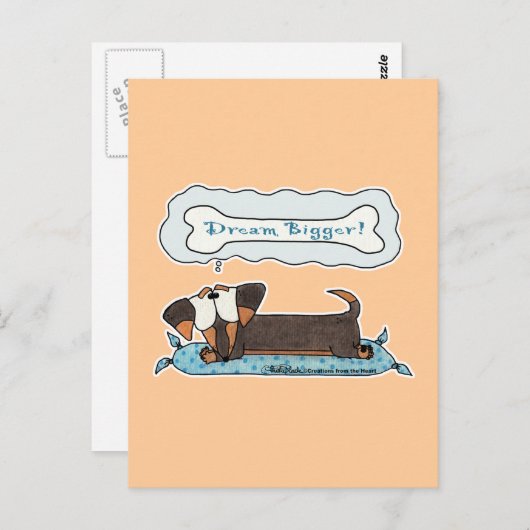 Dream Bigger Postkarte (Vorne/Hinten)