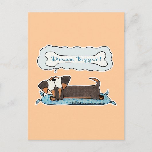 Dream Bigger Postkarte (Vorderseite)