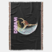 Dream Bigger Vintag Ballet Dancer Decke (Vorderseite Vertikal)