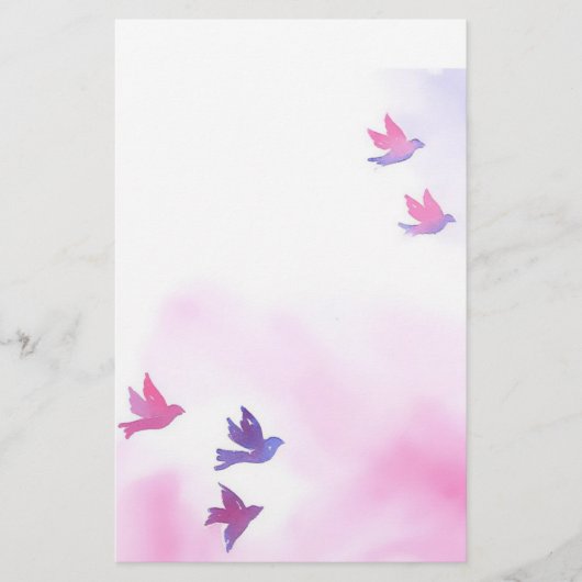 Dream Birds Stationery Briefpapier (Vorderseite)