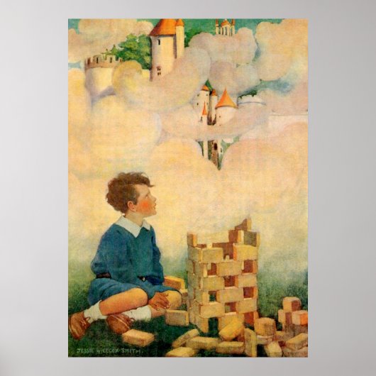 Dream Blocks von Jesse Willcox Smith Poster (Vorne)