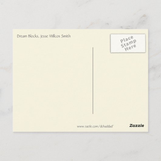 Dream Blocks von Jesse Willcox Smith Postkarte (Rückseite)
