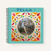 Dream Blue Heron and Watercolor Journal Notizblock (Vorderseite)