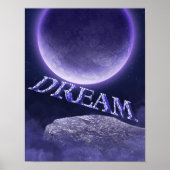 Dream Blue Moon Fantasy Inspiration Poster (Vorne)