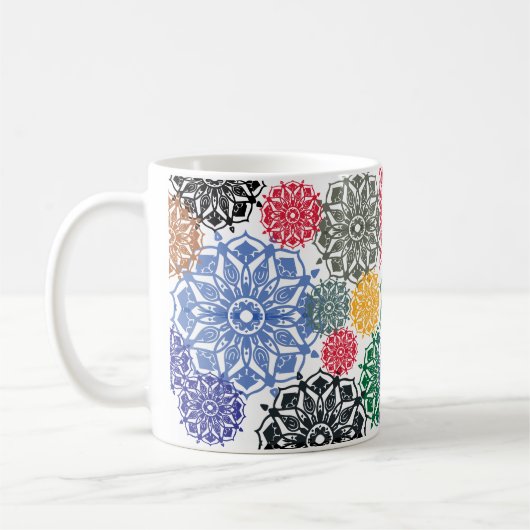 Dream Blume Art Pattern Kaffeetasse (Links)