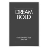 "Dream Bold” Minimalist Office Poster (Vorne)