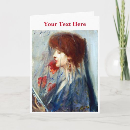 Dream Book von Alice Pike Barney Dankeskarte (Vorderseite)