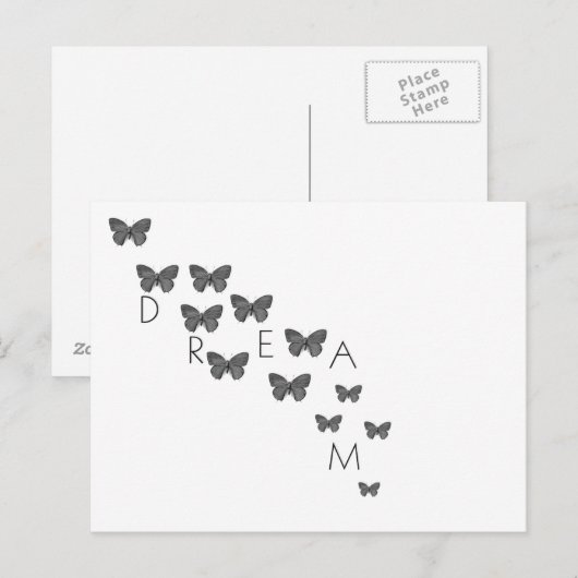 Dream Butterflies Postkarte (Vorne/Hinten)