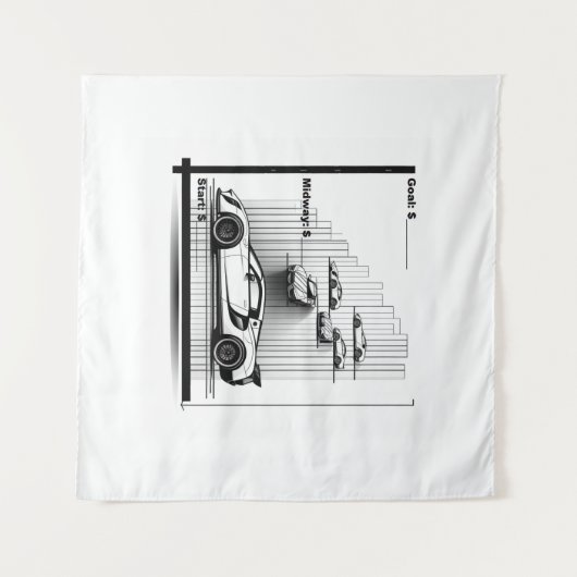 Dream Car Tracking Tapestes Wandteppich (Vorderseite (Horizontal))