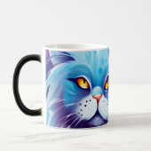 Dream Cat Abstrakte Farbwelt Verwandlungstasse (Links)