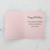 Dream Cat&Cake&Gift Happy Birthday Card Karte (Innenseite)