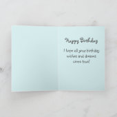 Dream Cat&Cake&Gift Happy Birthday Card Karte (Innenseite)