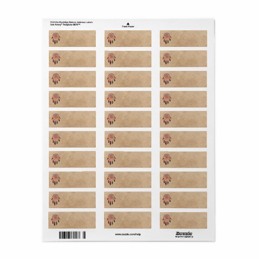 Dream Catcher Address Labels (Vorne)