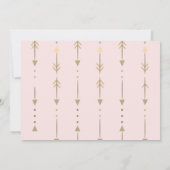 Dream Catcher,Arrows,FlamingoBirthday Einladung (Rückseite)