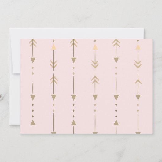 Dream Catcher,Arrows,FlamingoBirthday Einladung (Rückseite)